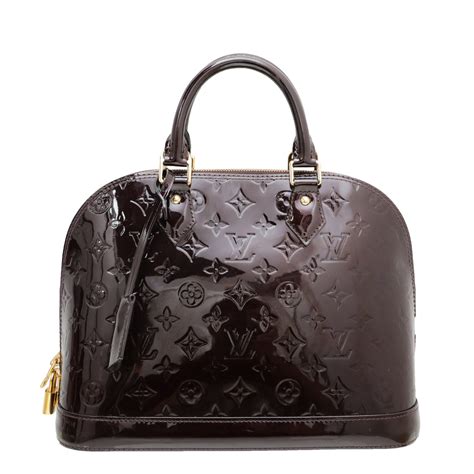 louis vuitton vernis alma pm amarante|louis vuitton alma monogram.